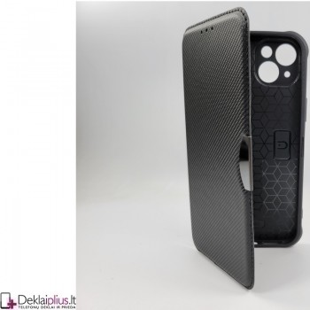Atverčiamas smūgiams atsparus dėklas - juodas (Apple Iphone 14) Atverčiamas smūgiams atsparus dėklas - juodas (Apple Iphone 14)